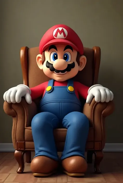 Mario in a chair 
