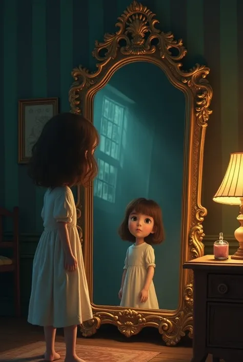 A girl discovers that her grandmother’s old mirror can show her glimpses of the future. But when she sees something terrifying, she must decide whether to change fate or let things unfold.