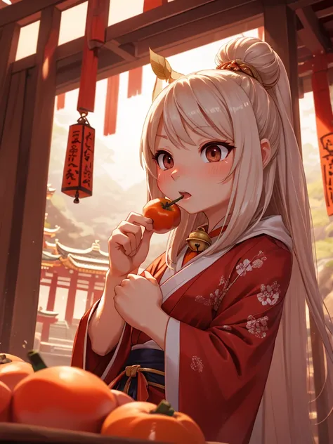 If you eat a persimmon, the bell will ring at Horyuji Temple
, ( soft focus , Shallow focus , soft light) , Mature , Euphoria , glossy lips , moist eyes , coquettish , bold action , flasher , Insane , fabulous , sensational , funny face , (dry-hump) , look...