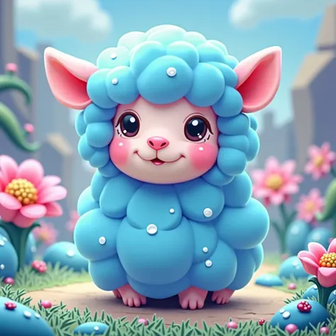 1742184121 A Little Blue Sheep from slime cartoons