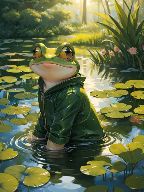 An old pond and the sound of a frog jumping into the water
, ( soft focus , Shallow focus , soft light) , Mature , Euphoria , glossy lips , moist eyes , coquettish , bold action , flasher , Insane , fabulous , sensational , funny face , (dry-hump) , lookin...