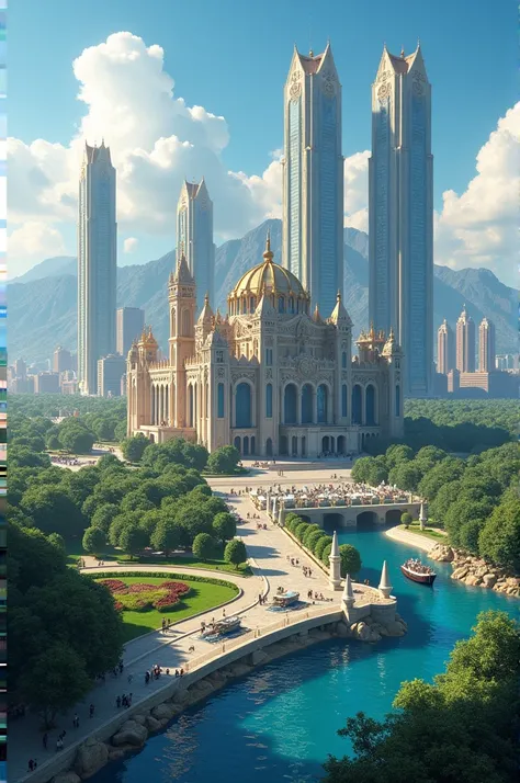  The modern Kingdom of Aurélia is a nation where tradition and innovation meet harmoniously .  When imagining its landscape ,  you would see an impressive capital , Valentia,  with glass and steel skyscrapers shining alongside ancient castles and royal pal...