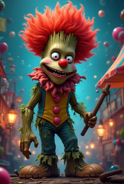 Groot como krusty el payaso 