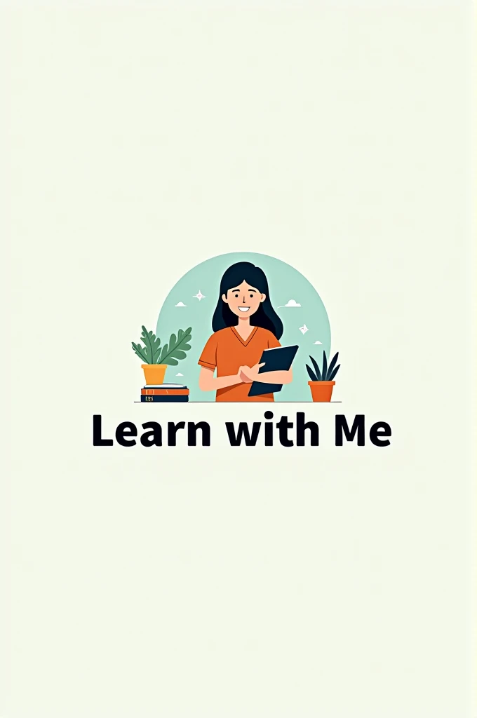 Make professional logo on learn with me 