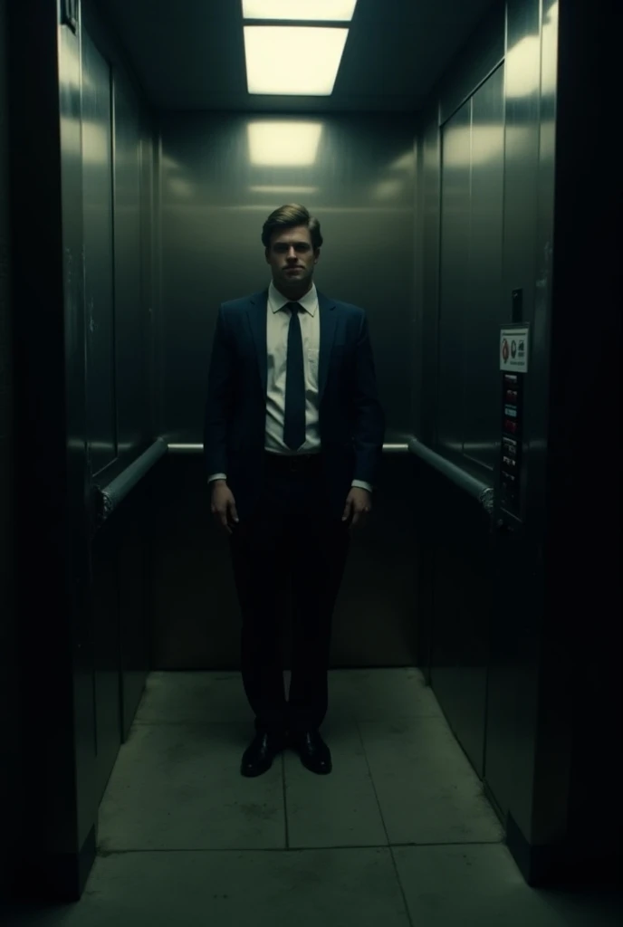 Eric stepped into an elevator late at night,heading to his apartment