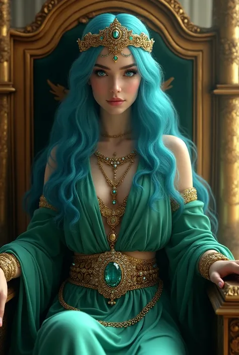 Masterpiece Greek goddess radiant blue hair beautiful radiant blue eyes extremely beautiful radiant skin extremely beautiful shiny radiant glowing luminous full body extremely detailed perfect shiny radiant luminous eyes and face extremely detailed luminou...