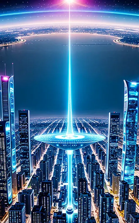 Beautiful city of the future。