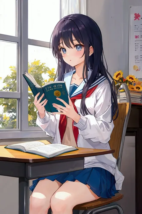 reading　high school student