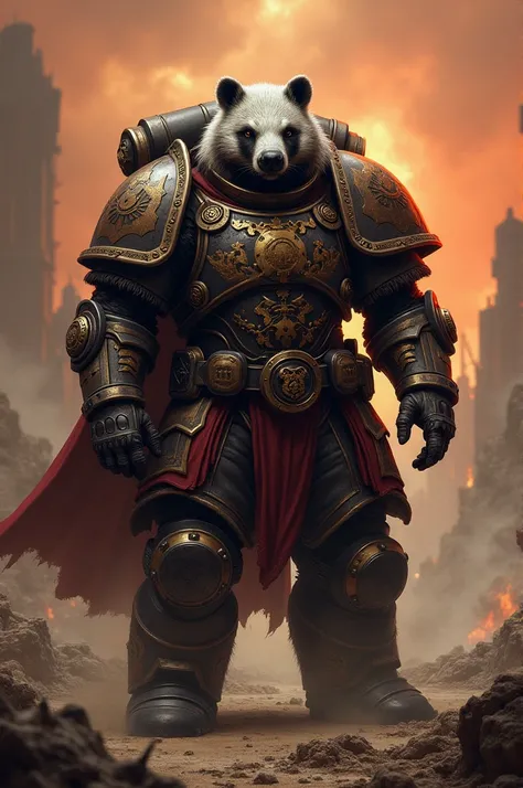 Badger in W40k Armor 