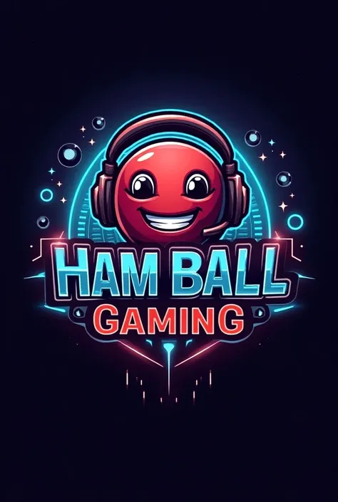 Create me a gaming logo includes HAM BALL GAMING make it in words