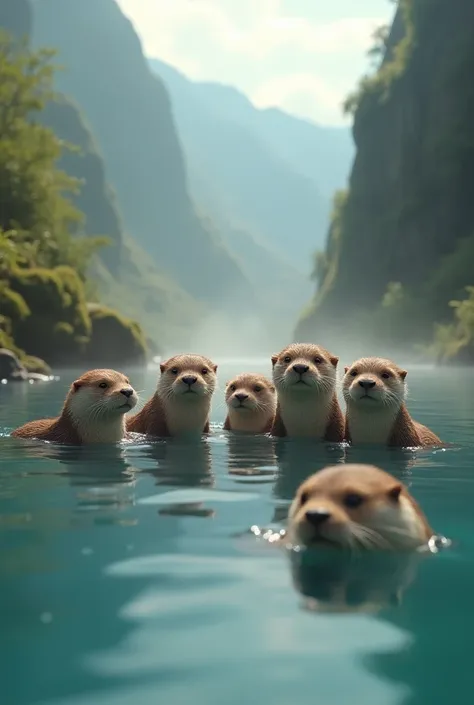 Hot spring otters are refreshing