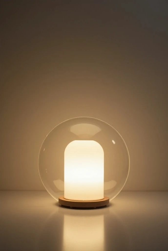 Round Clear Acrylic Lamp 40cm Mouth 20cm