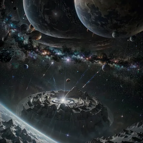 space, Multiverse, parallel world, 8k high detail, photorealistic,  cinematic lighting, Dramatic, epic scale