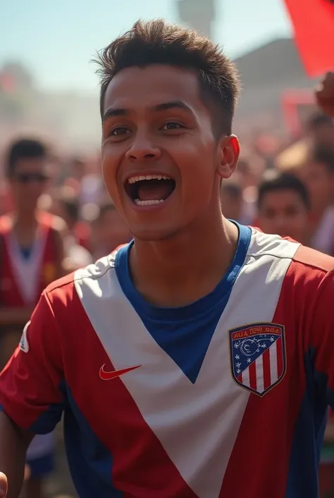 A person wearing the jersey of Club Atlético La Paz from the Liga de Expansion Mx