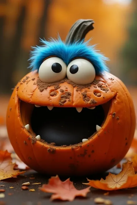 A pumpkin from the cookie monster 