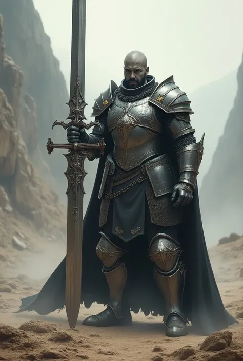 Knight carrying a giant sword