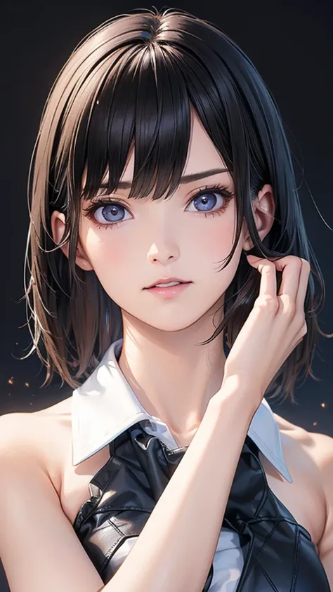  adult female, Alone, sexy,8K resolution,((Best Quality)), super high definition, (Grim expression), (Black eyes), A beautiful, symmetrical face, (brown cut medium hair),Officeジャケット, suit pants ,Realistic:1.4,Realistic:1.4,(masterpiece:1.2), perfect eyes,P...