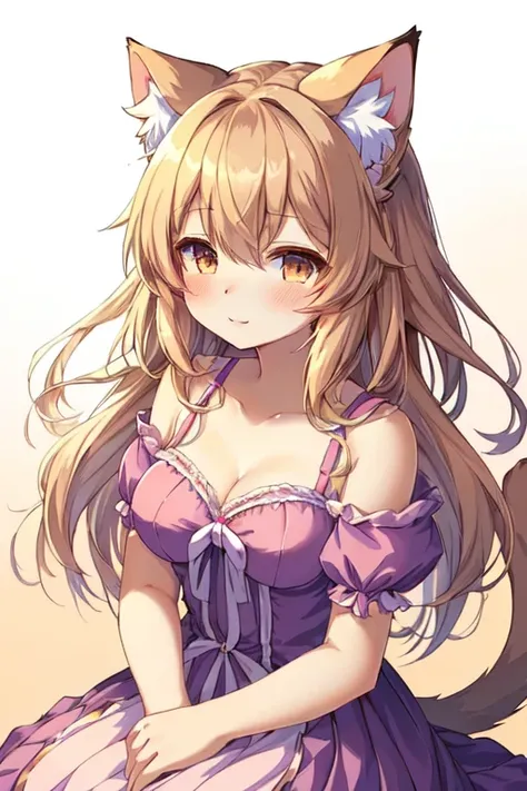 a close up of a person in a dress and a cat ears, cute anime catgirl, anime girl with cat ears, cute anime waifu in a nice dress, beautiful anime catgirl, anime visual of a cute girl, very beautiful anime cat girl, pretty anime character design, cute anime...