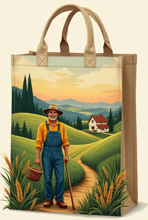 agriculture background design for bags 