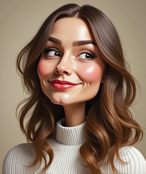 Convert into caricature accurate face shape 