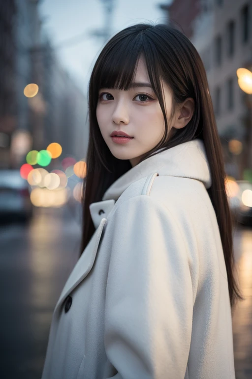 1 girl, (Wear a platinum coat:1.2), (RAW Photos, Best Quality), (Realistic,  photoreal:1.4), Tabletop,   is so delicate and beautiful ,  very detailed, 2k wallpaper, wonderful, finely,  very detailed CG Unity 8K 壁紙, Super detailed,  High Resolution , Soft ...