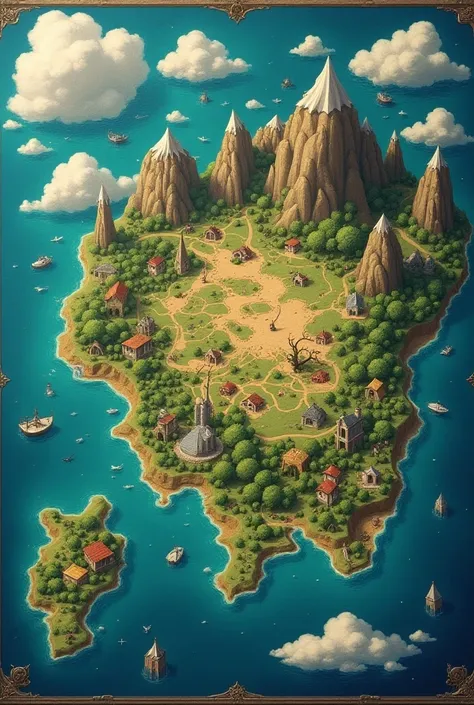 high quality, 8K Ultra HD, , Map of the entire world, rpg, new world