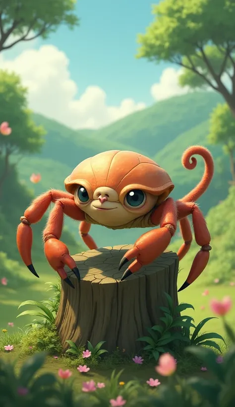 Like Ghibli
Mix crab and monkey bodies
Feels cute
