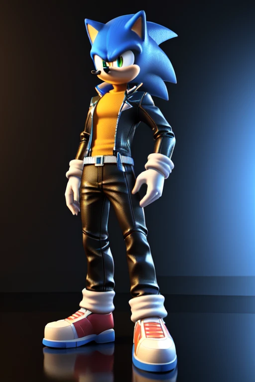 sonic the hedgehog action figure, toon render keyshot, high detail iconic character, small character. unreal engine 5, maxwell render, toon shader, stylized character, merged character, character render, stylized 3 d, animation style render, stylized as a ...