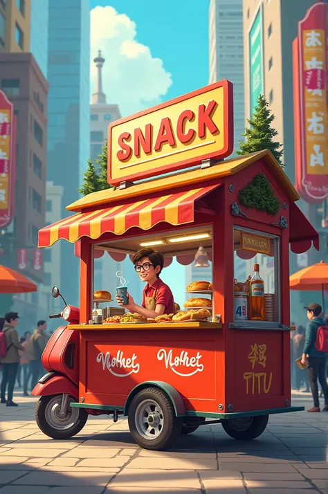  Snack cart ,  sells hot dogs, Pastels and drinks 