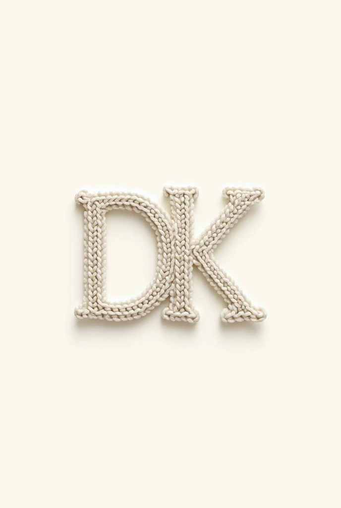 Crochet logo with D and K 

