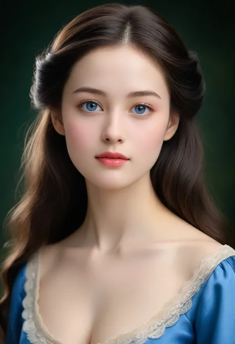 (High resolution,masterpiece:1.2),(Realistic:1.37)"(Highest quality, High resolution, Very detailed, Realistic),A beautiful portrait of a 19th-century beauty, (She is half French and half Japanese., She is a beautiful woman with deep blue eyes and a high n...