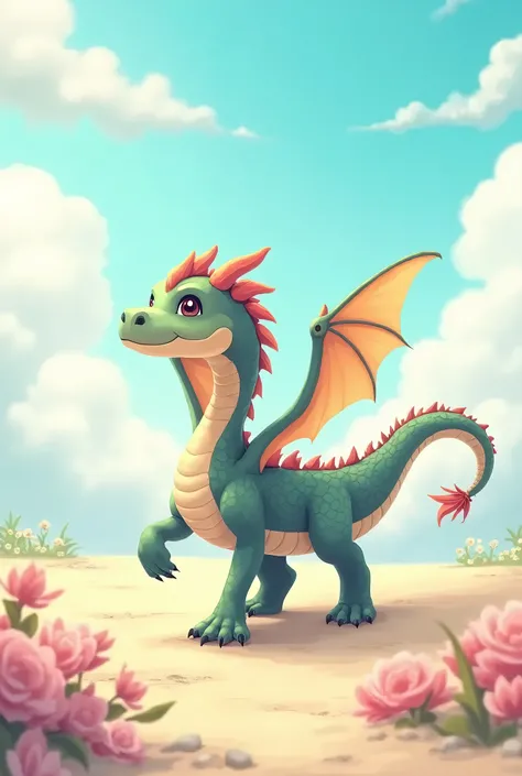 Dragons animes qui fait une promenade