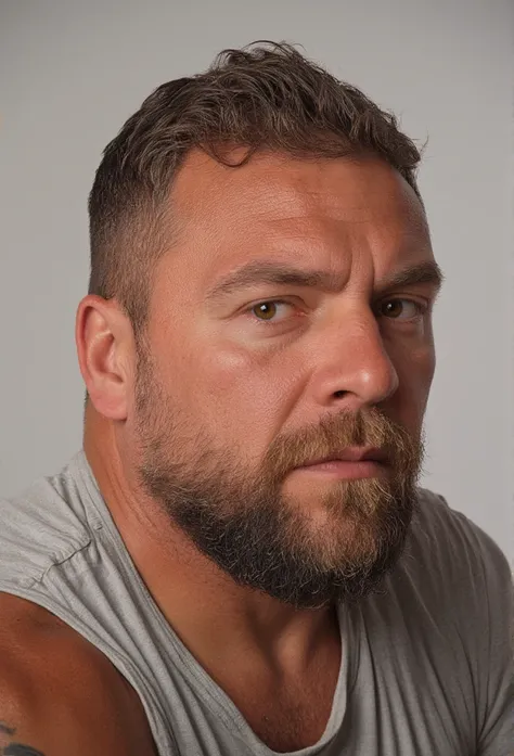 8K Very Best Highest Realistic Quality very Realistic real 8K very detailed highly ultra photorealistic very real realistic highly detailed very close-up portrait photo of a Very handsome bearded and rugged hairy burly muscular chubby beefy bulked up dad b...