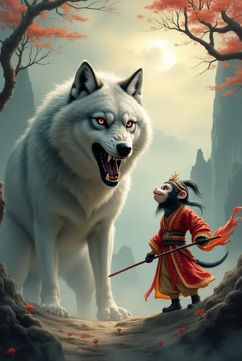 Wolf and monkeyking