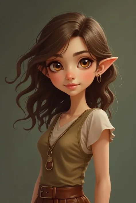 Maria is of average height for a Halfling, standing at around 5 feet tall. She has a slender and petite build with smooth, fair skin. However, she is quite attractive and youthful for her age, with delicate facial features and wavy brown hair that hangs ju...