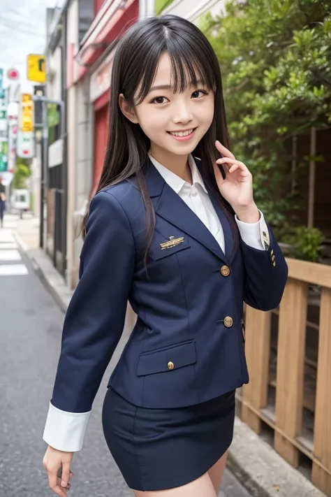 high quality masterpiece  , 8k, , japanese girls, raw photos,    absurd, winner portrait smile face, 笑face, alone, uniform, summ...