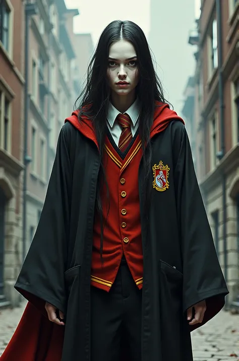  artificial person in a Hogwarts Gryffindor uniform No. 21，The painting style is off zone zero 