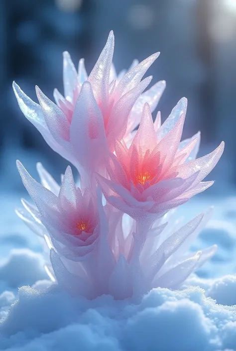 Ice flowers is colour