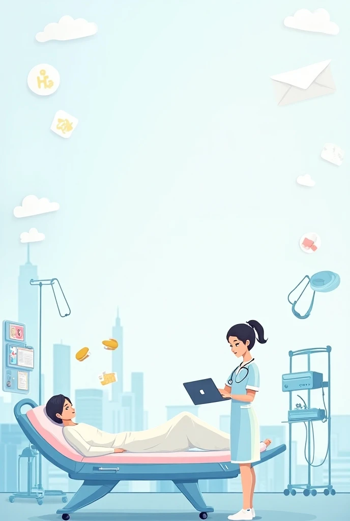 Create a wallpaper with nursing icons.