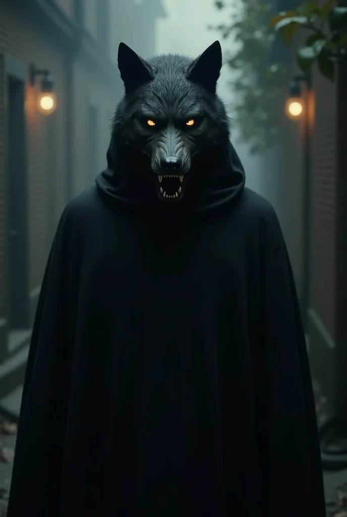 Wore a wolf mask