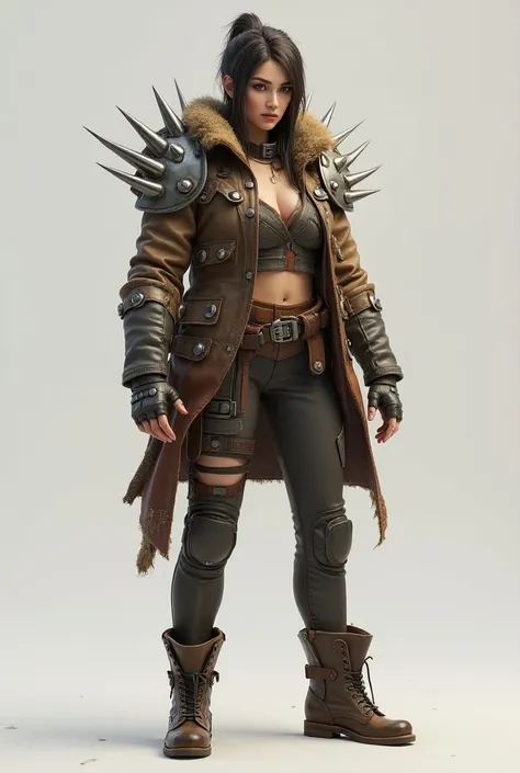  Separate as clothing props each item of separate outfit clothing . Based on Seed : 1233653439 and see visual reference in the text and interpret it as an example of the outfits to be created as a prop. text: Junker Queen de Overwatch, matching boots, Ultr...