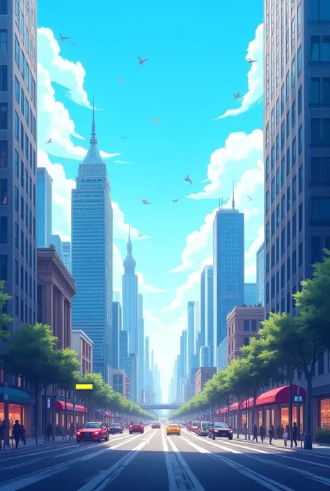 Create city-themed poster background 