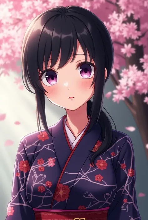 Anime. Tamayo is a slender young woman with noticeably large breasts which are 106 centimetres. She worn her long black hair tied in a low ponytail. She has large, gentle eyes that do not possess pupils, only a haze of lavender that fades to dark purple th...