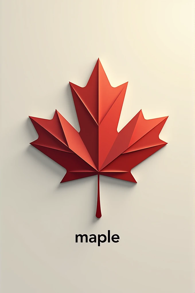 Creat a logo with maple leaf and the word Maple