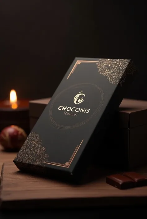 chocolate packaging that looks expensive and is branded choconis