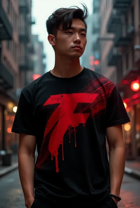 Red Black T-Shirt
