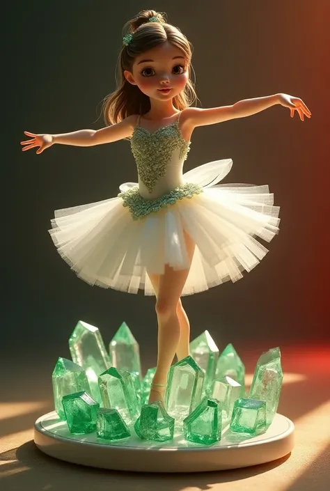 Super sharp, super small details extremely intricate extremely detailed of an extremely beautiful and charming ballerina in an elegant dancing pose, the beautiful girls face is clearly visible in every detail with angelic skin, beautiful lips and pretty wh...