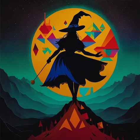 various colorful geometric shapes realistic witch andy kehoe gabriele münter