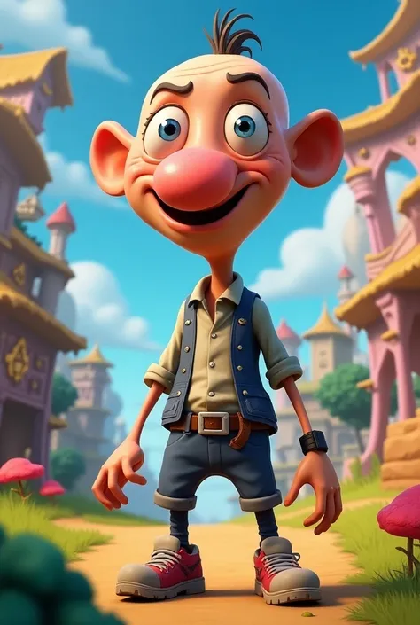 Slacky man with a big nose Fornite