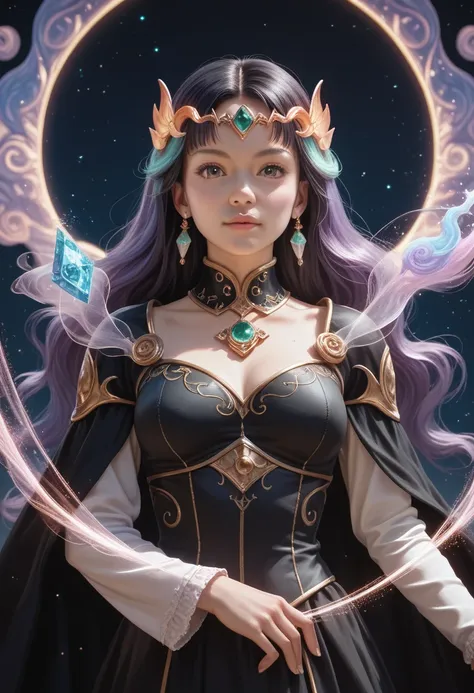 (visual detail, high detailed,style_ethereal_fantasy,visual appealing,synced,intricate character design,mystica:1.2)Photorealistic,tareme,magic